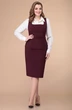 Костюм с юбкой 1847 бордо Linia-L