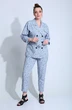 Костюм брючный 789 голубой Liona