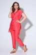 Костюм брючный 791 розовый Liona