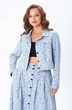Костюм с юбкой 950 голубой Liona