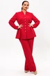 Костюм брючный 954 красный Liona фото 4