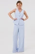 Костюм брючный 189 голубой MARSHOP фото 3