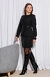 Костюм с юбкой 210 черный MARSHOP фото 5