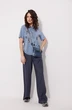 Брюки 4148 синяя полоска MG Wear
