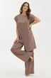 Костюм брючный 2453 какао Магия Моды