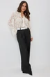 Костюм брючный 2660 молочный + черный Магия Моды фото 3