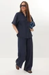 Костюм брючный 2718 синий Магия Моды