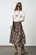 Юбка-килт 1301 принт-клетка коричневый milmil