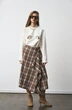 Юбка-килт 1301 принт-клетка коричневый milmil фото 4