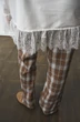 Брюки 1306 принт клетка milmil фото 3