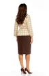 Костюм с юбкой 1146-1 шоколад + карамель Milora фото 2