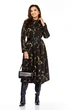 Платье 1164-1 черный с разводами Milora