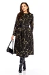 Платье 1164-1 черный с разводами Milora