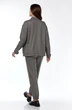 Костюм брючный 1252 черный + гусиная лапка Milora
