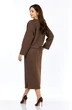Костюм с юбкой 1376 кофе с молоком Milora фото 2