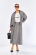 Костюм с юбкой 1384 серый Milora
