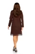 Платье 1413 шоколад Milora