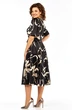 Платье 1419 черный + принт Milora фото 2