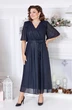 Платье 5178 темно-синий Mira Fashion
