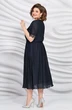 Платье 5407 темно-синий Mira Fashion