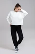 Спортивный костюм 1195 кремовый + черный Mirolia