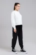 Спортивный костюм 1195 кремовый + черный Mirolia
