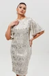 Платье 1037-1 серебро MisLana фото 3