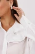 Блузка 1241 белый MisLana фото 4