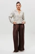 Брюки 1283 шоколад MisLana