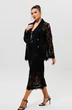 Костюм с юбкой 1284 черный MisLana фото 3