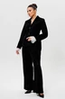 Костюм брючный + манжеты 1285м черный MisLana фото 3