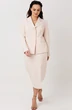 Костюм с юбкой 1296 бежевый MisLana фото 2