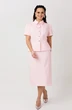 Костюм с юбкой 1302 розовый MisLana фото 3
