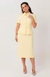 Костюм с юбкой 1302 желтый MisLana