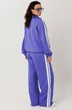 Костюм брючный 1306 синий + молочный MisLana фото 2