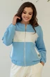 Спортивный костюм 803 голубой + белый MisLana