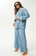 Костюм брючный 946 голубой MisLana