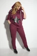 Спортивный костюм 1225 винный Michel Chic