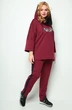 Спортивный костюм 1227 бордовый Michel Chic