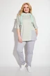 Костюм брючный 1227 серый + бирюзовый Michel Chic