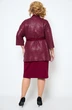 Костюм с юбкой 1253 бордовый Michel Chic