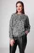 Костюм брючный 1270 серый + черный Michel Chic