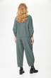 Костюм брючный 1355 зеленый графит Michel Chic