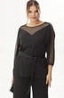 Костюм брючный 1363 черный Michel Chic
