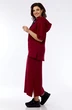 Костюм с юбкой 1248 бордовый Michel Chic