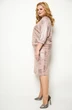 Костюм с юбкой 1263 бледно-розовый Michel Chic
