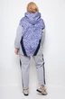 Спортивный костюм 1267 серый + леопард Michel Chic