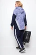 Спортвиный костюм 1267 синий + серый + лео Michel Chic