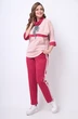Костюм брючный 1282 розовый Michel Chic