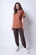 Костюм брючный 1285 коричневый Michel Chic